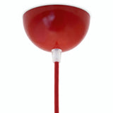 Rosone semisferico in metallo, Ø 100 mm — Rosso