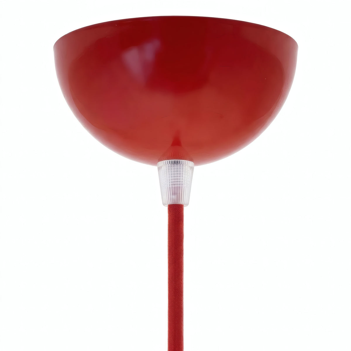 Rosone semisferico in metallo, Ø 100 mm — Rosso
