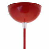 Rosone semisferico in metallo, Ø 100 mm — Rosso