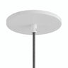 Rosone da incasso a filo, Ø 126 mm — Bianco opaco
