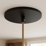 Rosone da incasso a filo, Ø 126 mm — Nero