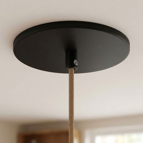 Rosone da incasso a filo, Ø 126 mm — Nero