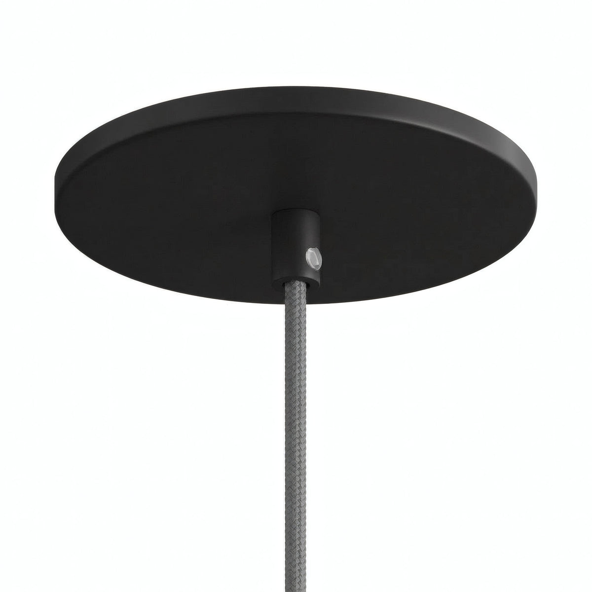 Rosone da incasso a filo, Ø 126 mm — Nero