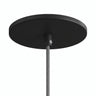 Rosone da incasso a filo, Ø 126 mm — Nero
