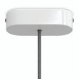 Rosone ovale in legno, 120 × 51 mm — Bianco