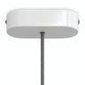 Rosone ovale in legno, 120 × 51 mm — Bianco