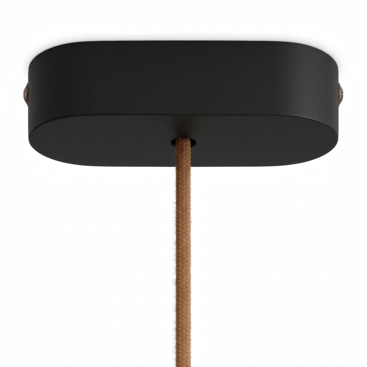 Rosone ovale in legno, 120 × 51 mm — Nero