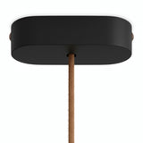 Rosone ovale in legno, 120 × 51 mm — Nero