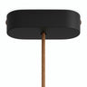 Rosone ovale in legno, 120 × 51 mm — Nero