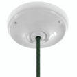 Rosone in porcellana con kit di fissaggio, Ø 105 mm — Bianco
