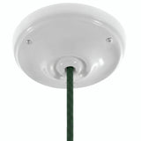 Rosone in porcellana con kit di fissaggio, Ø 105 mm — Bianco