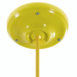 Rosone in porcellana con kit di fissaggio, Ø 105 mm — Giallo