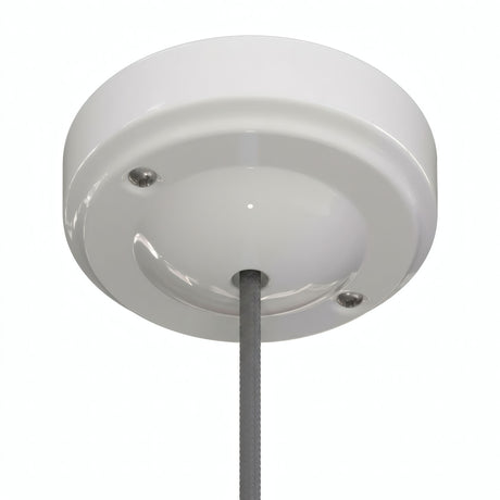 Rosone minimalista in porcellana, Ø 100 mm — Bianco