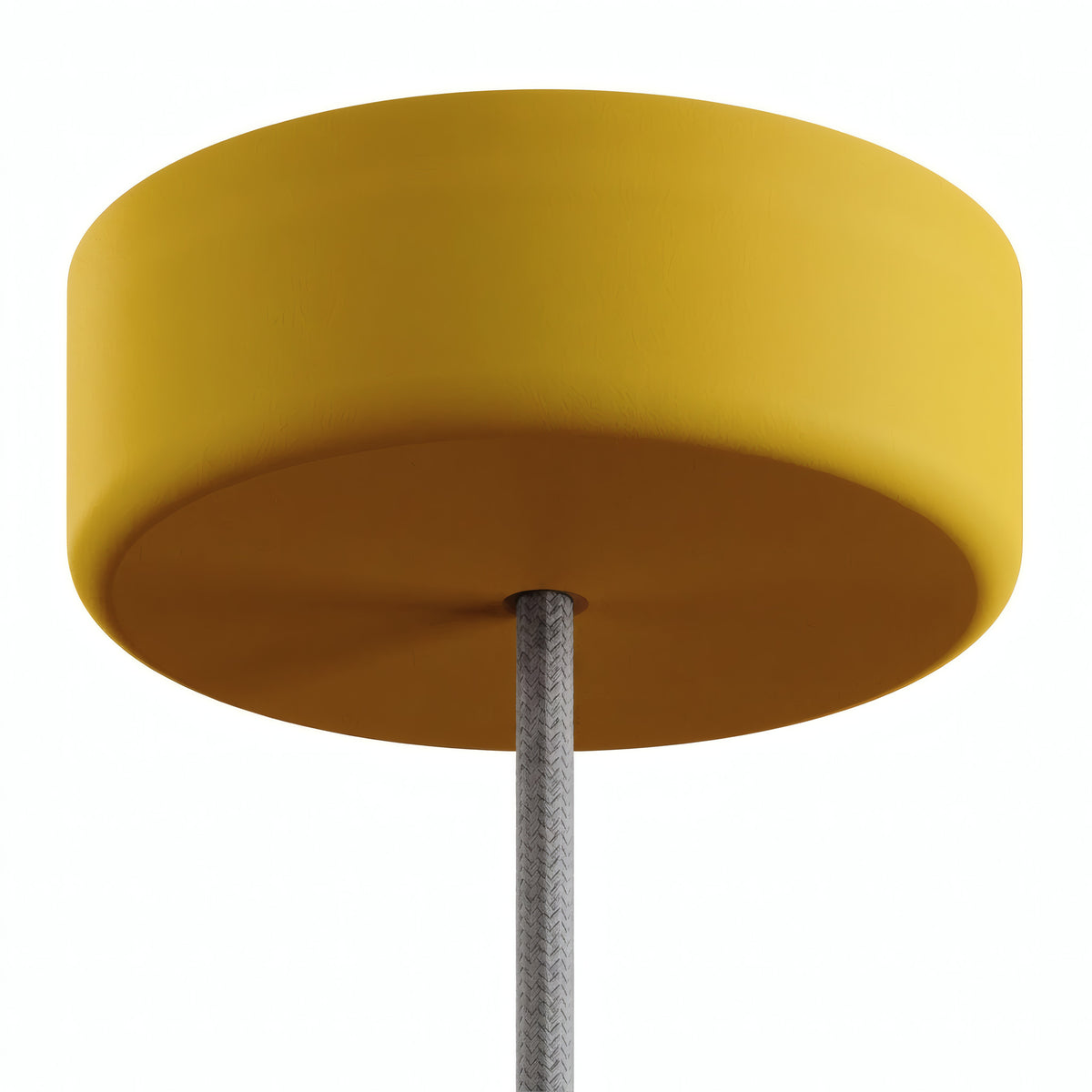 Rosone in silicone da esterno IP65, Ø 125 mm — Senape
