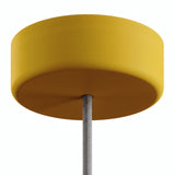 Rosone in silicone da esterno IP65, Ø 125 mm — Senape
