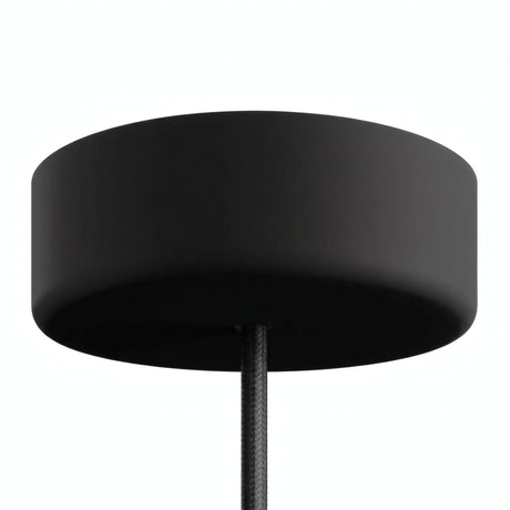 Rosone in silicone da esterno IP65, Ø 125 mm — Nero