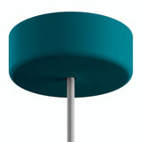 Rosone in silicone da esterno IP65, Ø 125 mm — Blu petrolio
