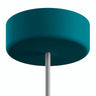 Rosone in silicone da esterno IP65, Ø 125 mm — Blu petrolio