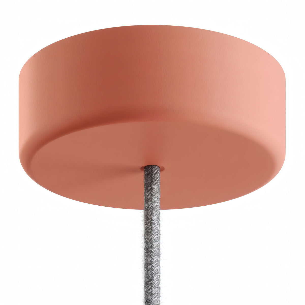 Rosone in silicone da esterno IP65, Ø 125 mm — Salmone