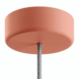 Rosone in silicone da esterno IP65, Ø 125 mm — Salmone
