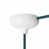 Rosone in silicone Ø 88 mm, foro centrale e uscita laterale — Bianco