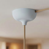 Rosone in silicone Ø 88 mm, foro centrale e uscita laterale — Azzurro cielo