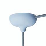 Rosone in silicone Ø 88 mm, foro centrale e uscita laterale — Azzurro cielo