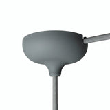 Rosone in silicone Ø 88 mm, foro centrale e uscita laterale — Grigio