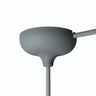 Rosone in silicone Ø 88 mm, foro centrale e uscita laterale — Grigio