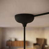 Rosone in silicone Ø 88 mm, foro centrale e uscita laterale — Nero