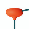 Rosone in silicone Ø 88 mm, foro centrale e uscita laterale — Arancione