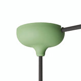 Rosone in silicone Ø 88 mm, foro centrale e uscita laterale — Verde prato