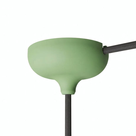 Rosone in silicone Ø 88 mm, foro centrale e uscita laterale — Verde prato