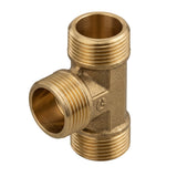 T maschio-femmina-femmina in ottone CW617N BSP - vista isometrica