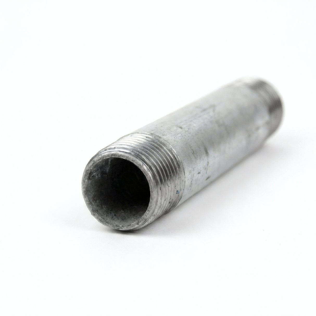 Tube 1/2'' sur-mesure - 15x21mm acier galvanisé - fileté - photo produit fond blanc 3