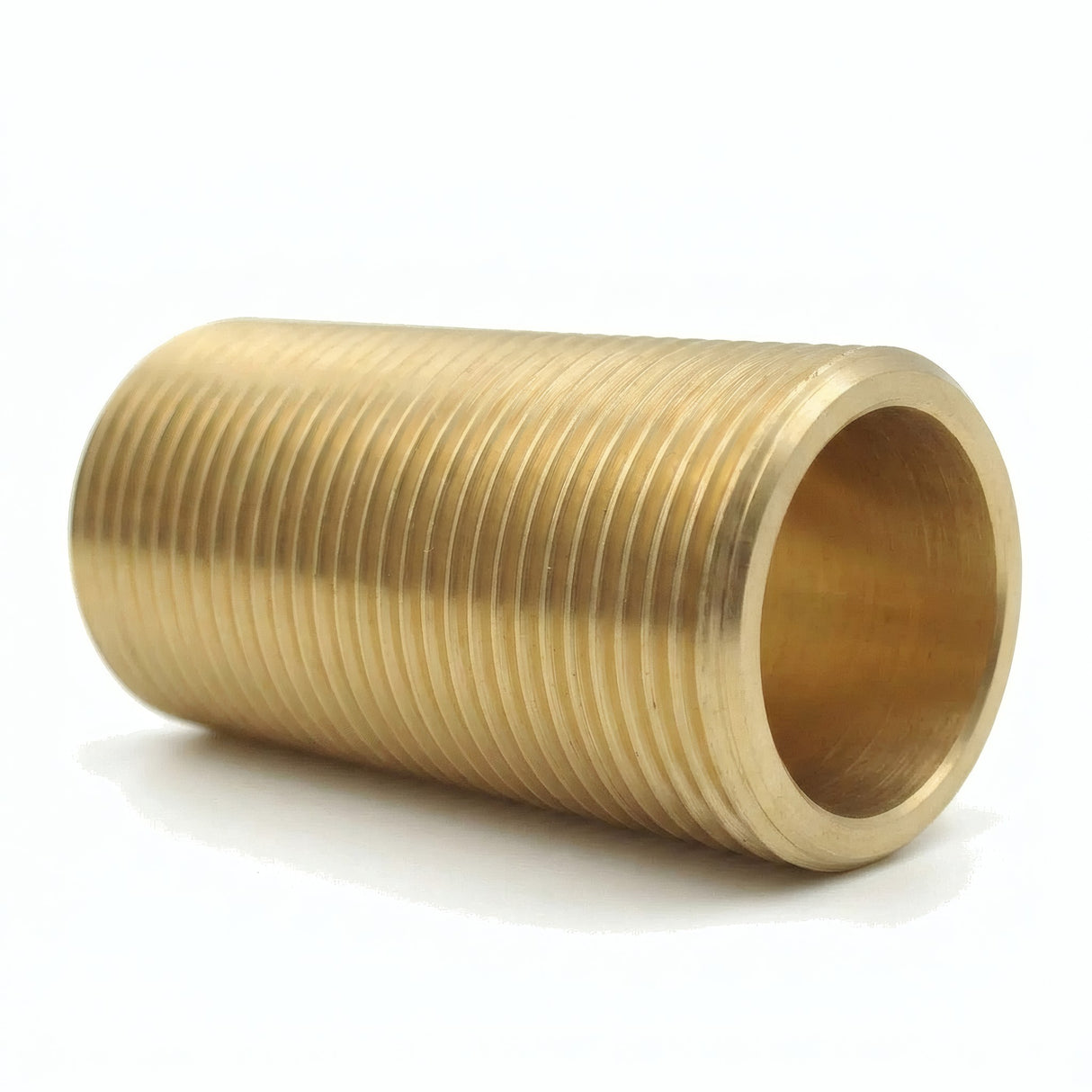 Tube fileté passe paroi laiton - photo produit fond blanc 1