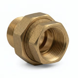 Union droite M/F conique laiton - photo produit fond blanc 1