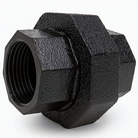 Raccord union peint en noir