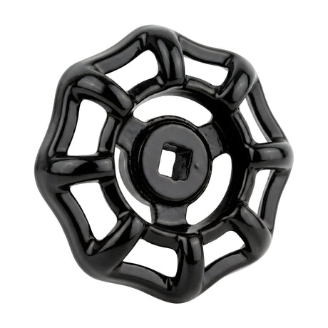 Volant noir en fonte 54 mm pour vanne, style industriel