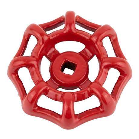 Volant rouge en fonte 58 mm pour vanne, style industriel