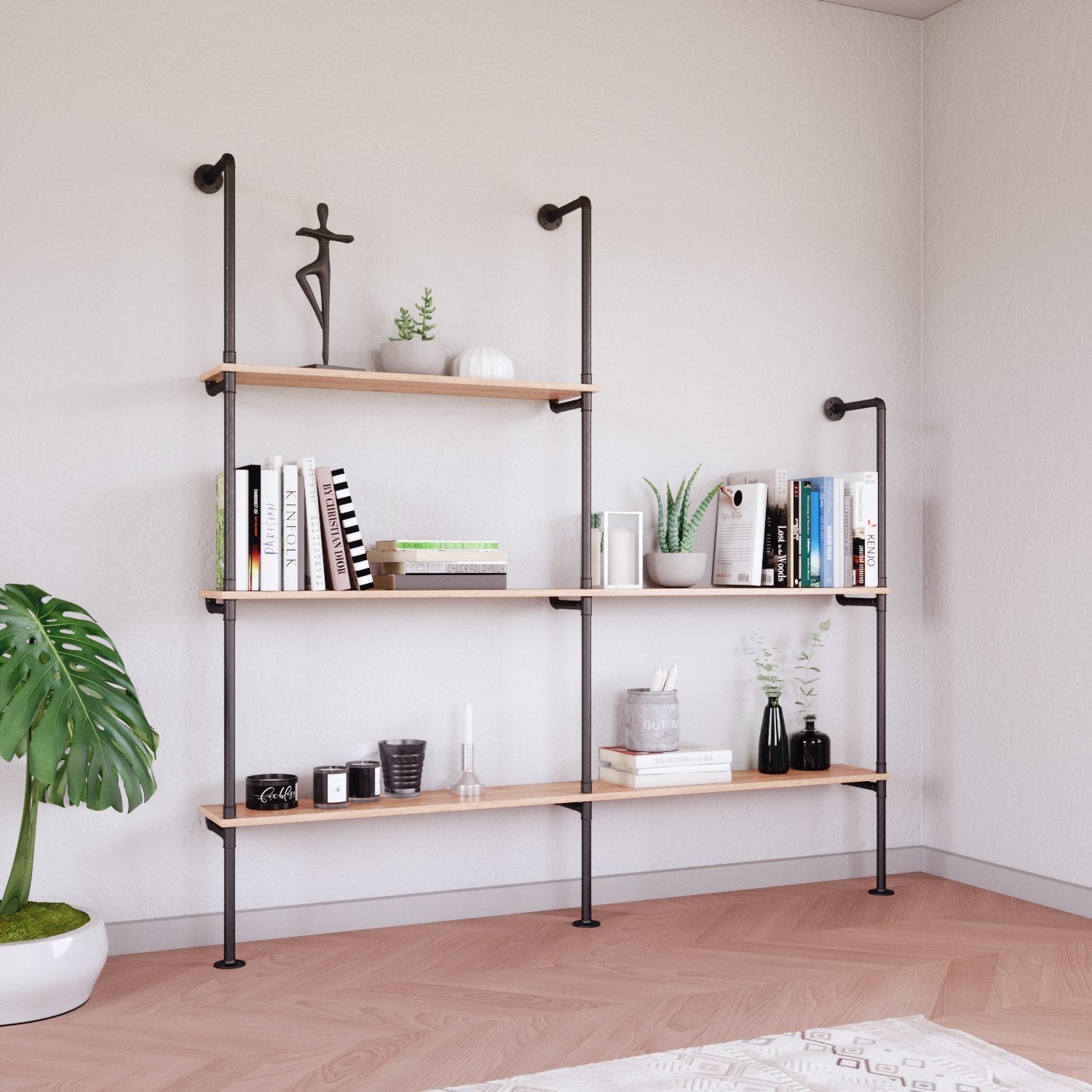 Kit montanti per mensole idrauliche su misura