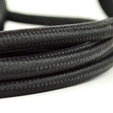 Cavo elettrico tessile nero - cavo tessile per lampada stile industriale