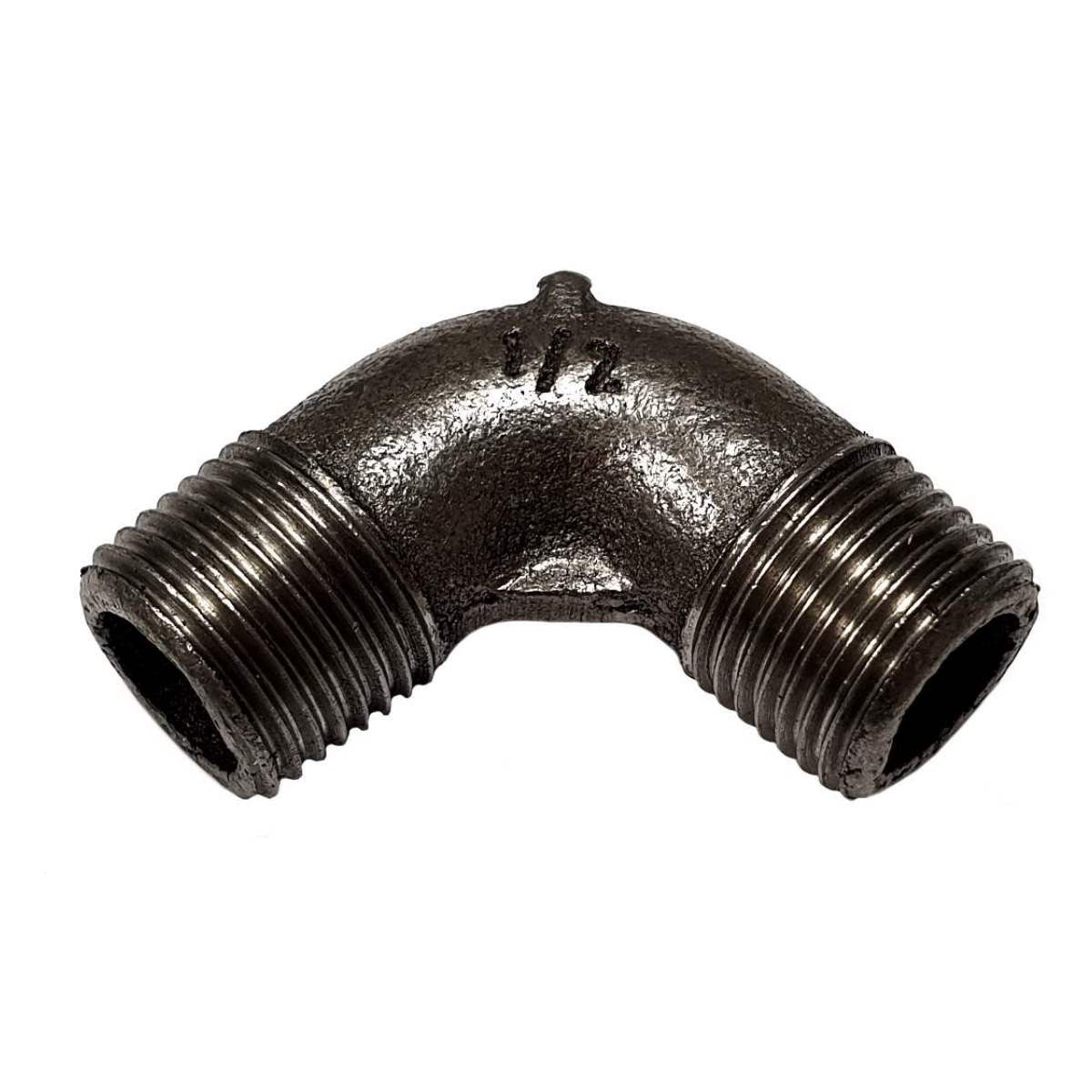 Raccord coude fonte noire 90° Mal/Mal