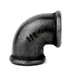 raccordo a gomito idraulico in ghisa nera