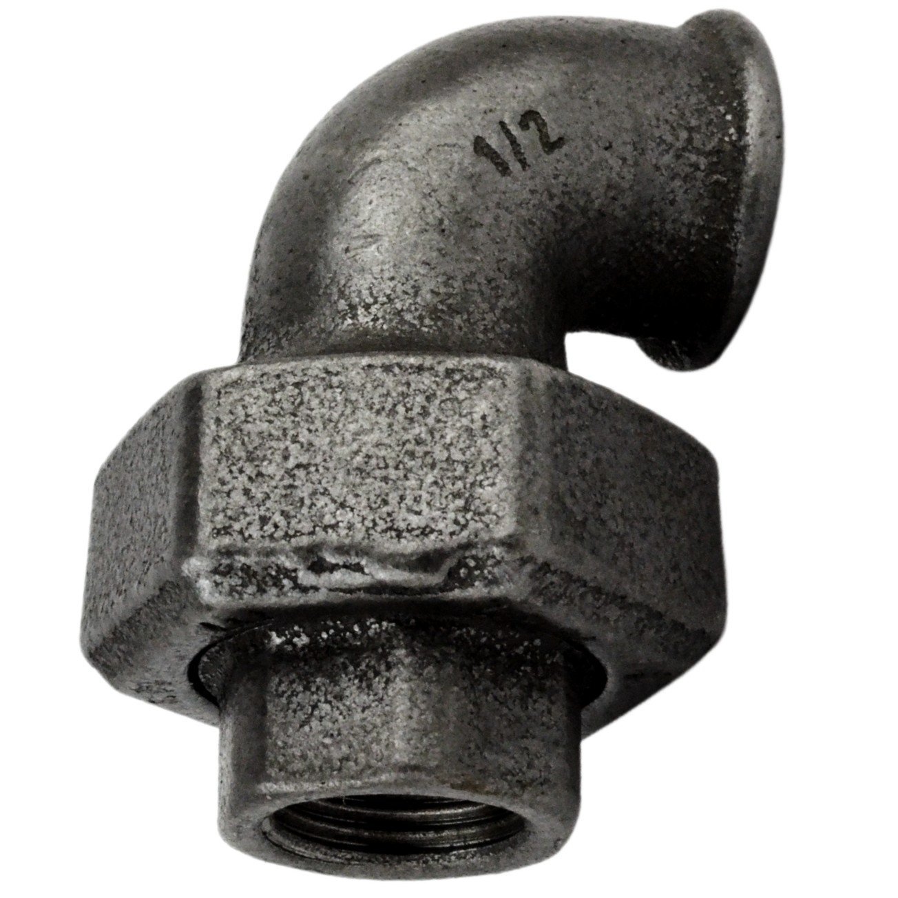 Bocchettone Gomito F/F ghisa nera